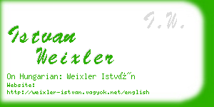 istvan weixler business card